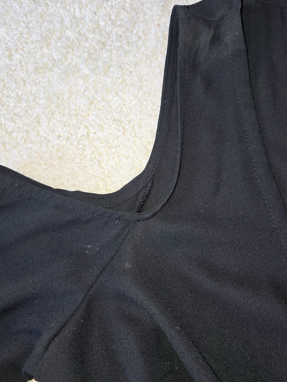 Leith- Black Women's Flowy Wrap Top, Open Shoulder Size S - Picture 5 of 7